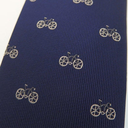 自転車 いっぱい サイクリング バイク 面白 おもしろ 面白い ユニーク ネクタイ ナロータイ