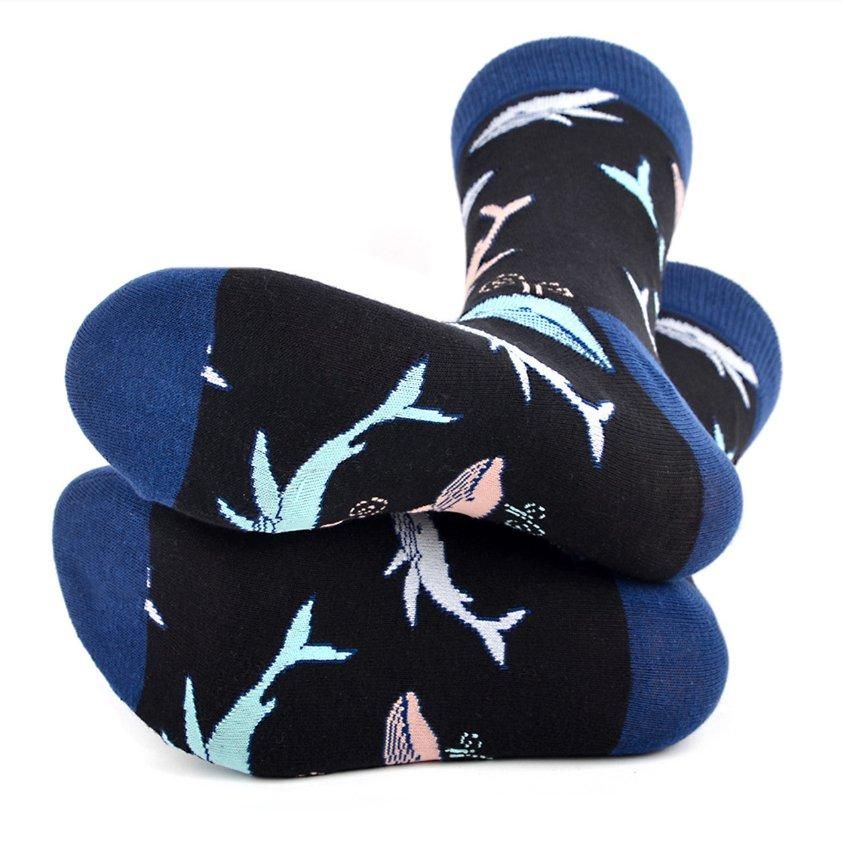 クジラ 黒 ブラック 鯨 くじら ユニーク 面白 おもしろ コミック 靴下 メンズ ソックス メンズソックス