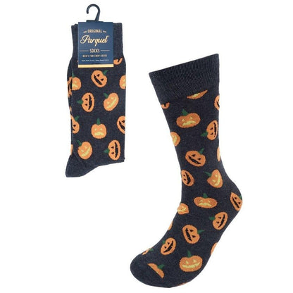 ハロウィン パンプキン ユニーク 面白 おもしろ コミック 靴下 メンズ ソックス メンズソックス