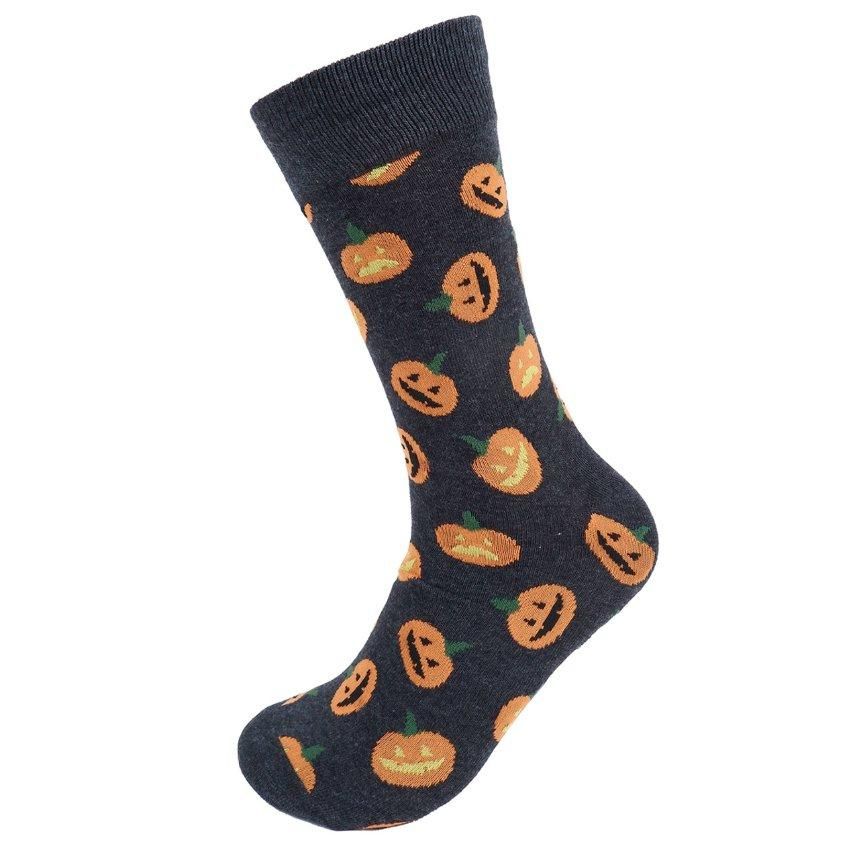 ハロウィン パンプキン ユニーク 面白 おもしろ コミック 靴下 メンズ ソックス メンズソックス
