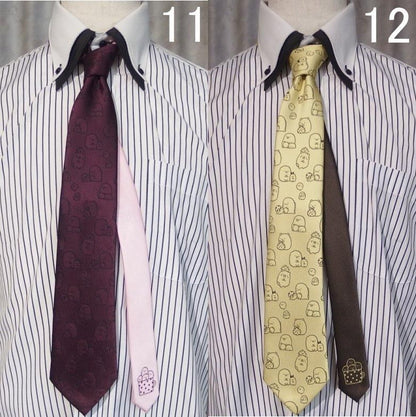 すみっコぐらし 全12種 キャラクター ネクタイ 選んで楽しい キュートで 可愛い ネクタイ