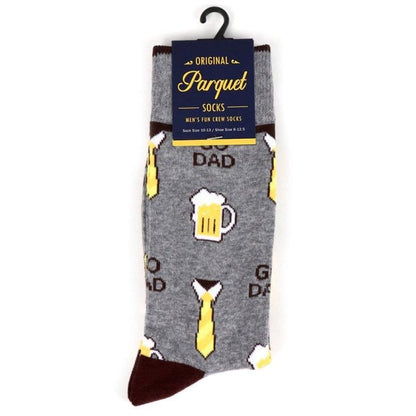 父の日 大好きなお父さんへ DAD ビール ネクタイ ユニーク 面白 おもしろ コミック 靴下 メンズ ソックス メンズソックス