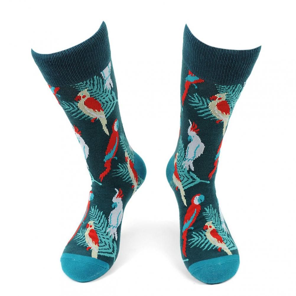 鳥 鶏 インコ オウム ユニーク 面白 おもしろ コミック 靴下 メンズ ソックス メンズソックス