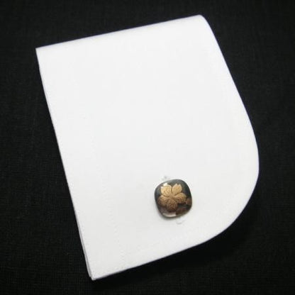【受注生産品】桜蒔絵カフス(カフリンクス/カフスボタン)