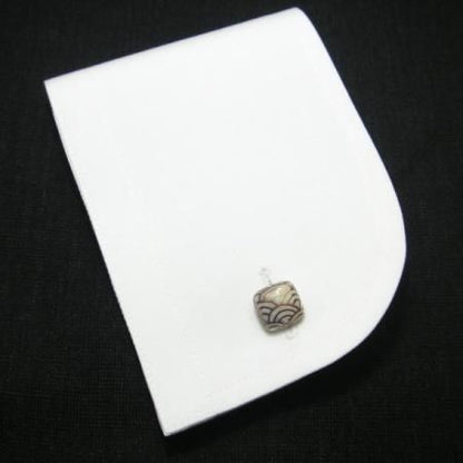 【受注生産品】青海波蒔絵カフス(カフリンクス/カフスボタン)