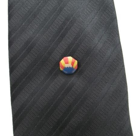 【受注生産品】富士・漆塗・タイタック(ピンブローチ)