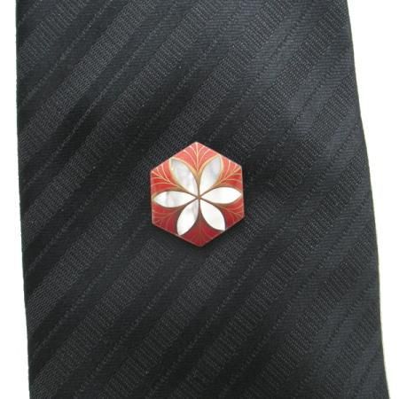[Made to order] Yukwa Mother-of-Pearl Tie Tack (Pin Brooch)