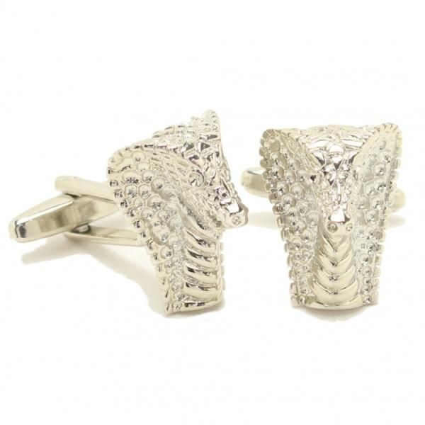 鱗きらきらキングコブラのカフス(カフリンクス/カフスボタン)