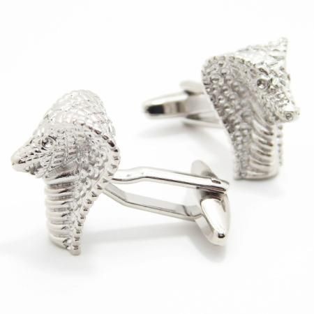 鱗きらきらキングコブラのカフス(カフリンクス/カフスボタン)