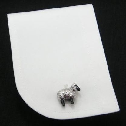 大人可愛いふわモコひつじのカフス(カフリンクス/カフスボタン)