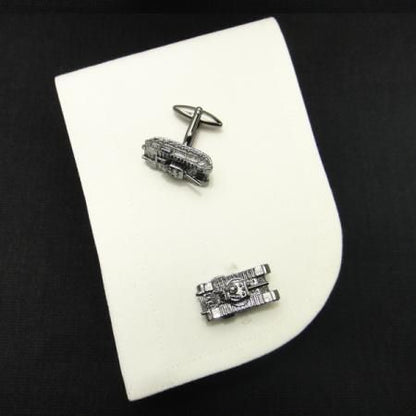勇気とガッツを袖元に!勇ましい戦車のカフス(カフリンクス/カフスボタン)