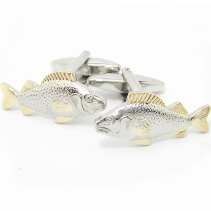 ぎょぎょっ？！活き活きお魚のカフス(カフリンクス/カフスボタン)