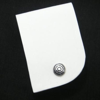 和の魅力☆黒い三重円の丸型カフス(カフリンクス/カフスボタン)
