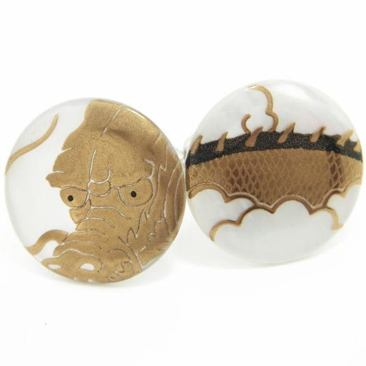 【受注生産品】龍の蒔絵カフス(カフリンクス/カフスボタン)