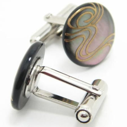 【受注生産品】流水の蒔絵カフス(カフリンクス/カフスボタン)