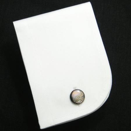 【受注生産品】流水の蒔絵カフス(カフリンクス/カフスボタン)