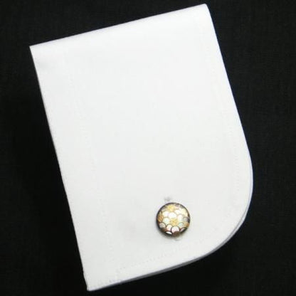 【受注生産品】梅の蒔絵カフス(カフリンクス/カフスボタン)
