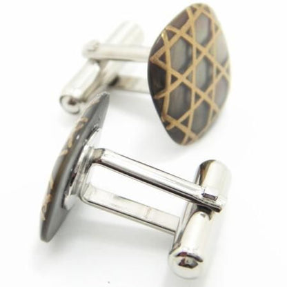 【受注生産品】蛇籠の蒔絵カフス(カフリンクス/カフスボタン)