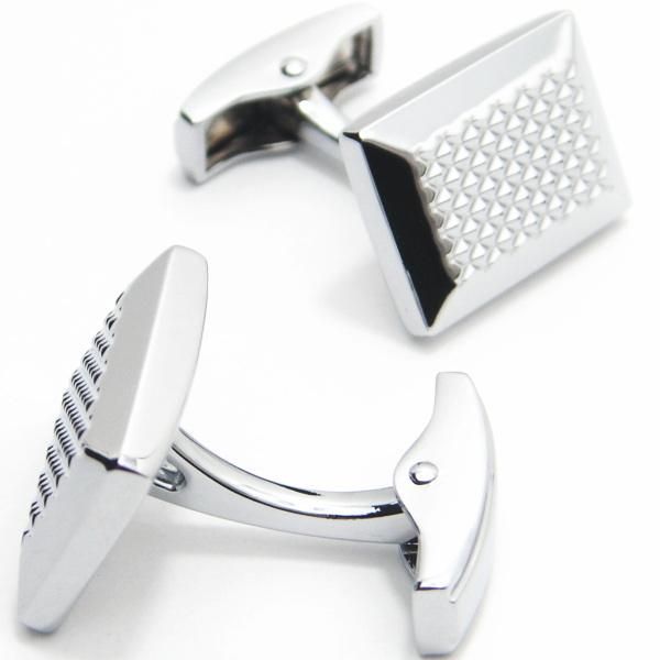 全2色・Diamanteダイヤ柄が輝くカフス(カフリンクス/カフスボタン)