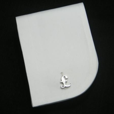 イギリスの通貨単位ポンドマークのカフス(カフリンクス/カフスボタン)