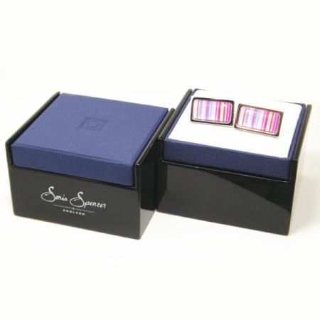 【SoniaSpencer】カラフルな英国LOVEのカフス(カフリンクス/カフスボタン)