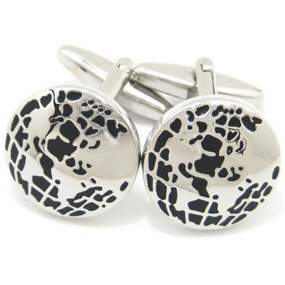 ワールドワイドに!!視野も広がる地球儀のカフス(カフリンクス/カフスボタン)