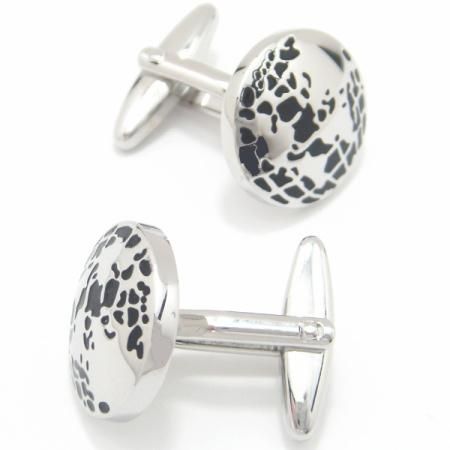 ワールドワイドに!!視野も広がる地球儀のカフス(カフリンクス/カフスボタン)