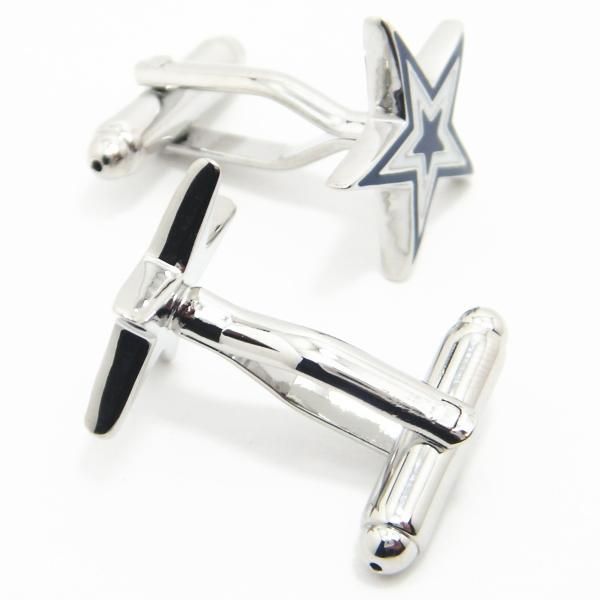 全2色・貴方もスターに星型カフス(カフリンクス/カフスボタン)