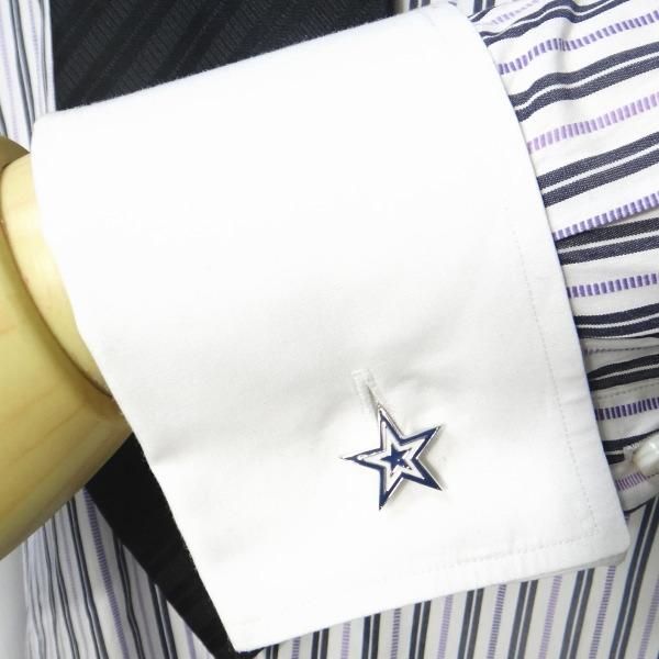 全2色・貴方もスターに星型カフス(カフリンクス/カフスボタン)