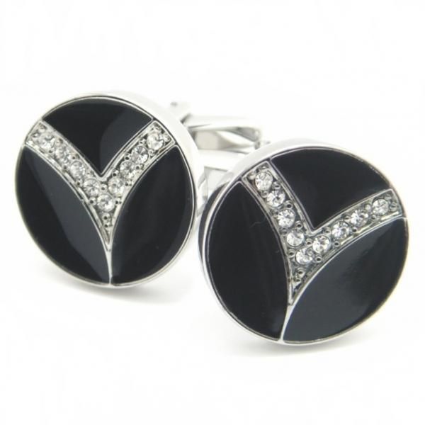 Vマークのカフス(カフリンクス/カフスボタン)