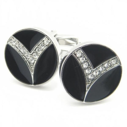 Vマークのカフス(カフリンクス/カフスボタン)