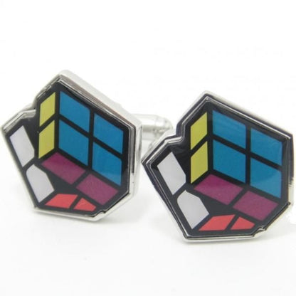 ルービックキューブのカフス(カフリンクス/カフスボタン)