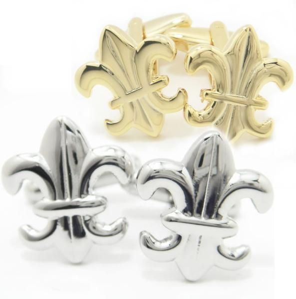 全2色・ユリのカフス(カフリンクス/カフスボタン)