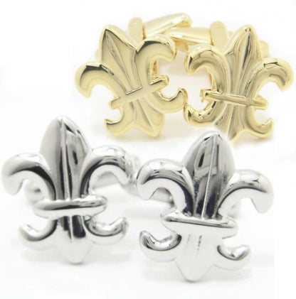 全2色・ユリのカフス(カフリンクス/カフスボタン)