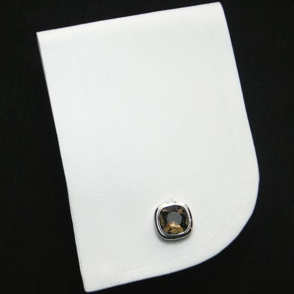 全10色・ブリリアントカット・スワロフスキーのカフス(カフリンクス/カフスボタン)