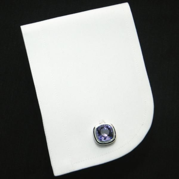 全10色・ブリリアントカット・スワロフスキーのカフス(カフリンクス/カフスボタン)