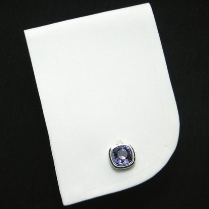 全10色・ブリリアントカット・スワロフスキーのカフス(カフリンクス/カフスボタン)