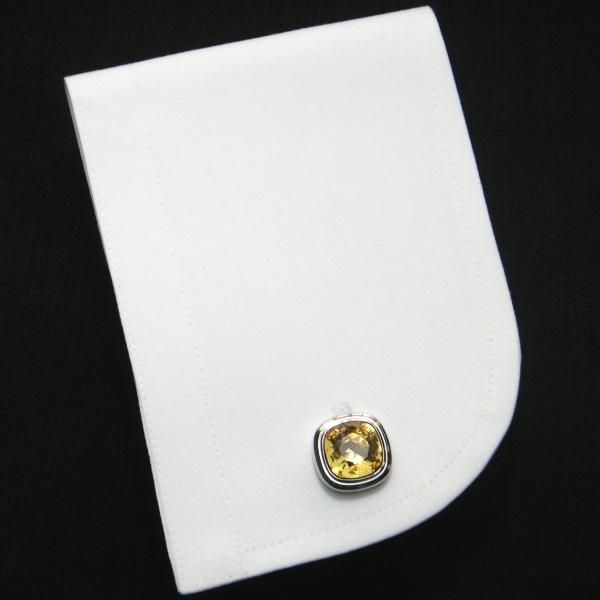 全10色・ブリリアントカット・スワロフスキーのカフス(カフリンクス/カフスボタン)