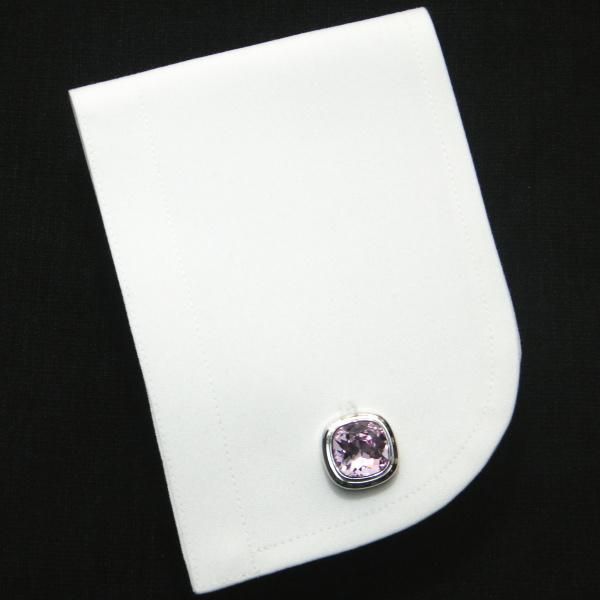 全10色・ブリリアントカット・スワロフスキーのカフス(カフリンクス/カフスボタン)