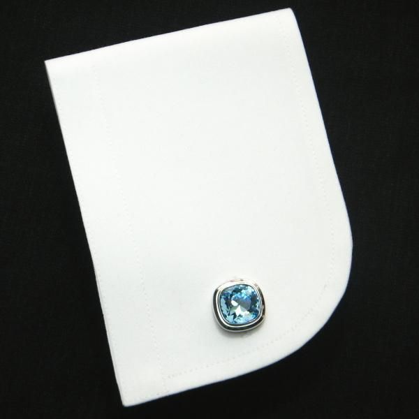 全10色・ブリリアントカット・スワロフスキーのカフス(カフリンクス/カフスボタン)