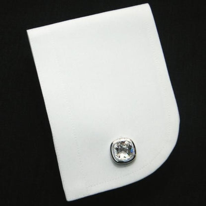 全10色・ブリリアントカット・スワロフスキーのカフス(カフリンクス/カフスボタン)