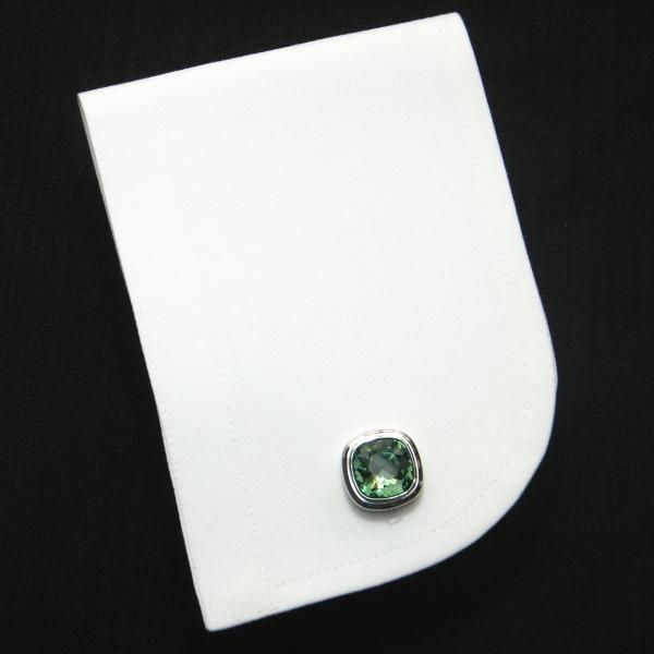 全10色・ブリリアントカット・スワロフスキーのカフス(カフリンクス/カフスボタン)