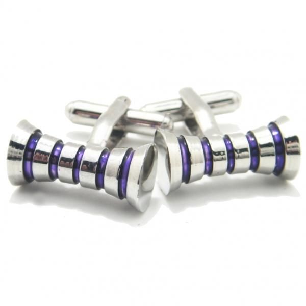 パープル・スプールのスタイリッシュなカフス(カフリンクス/カフスボタン)