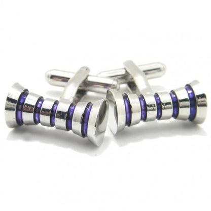 パープル・スプールのスタイリッシュなカフス(カフリンクス/カフスボタン)