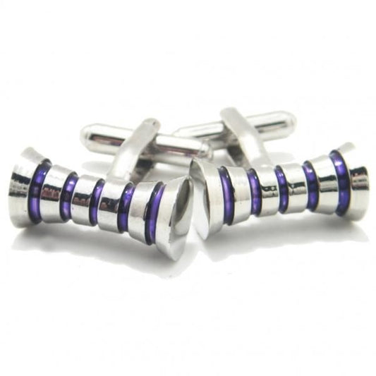 パープル・スプールのスタイリッシュなカフス(カフリンクス/カフスボタン)