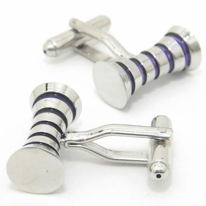 パープル・スプールのスタイリッシュなカフス(カフリンクス/カフスボタン)