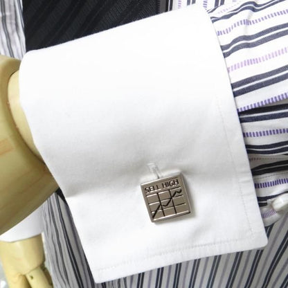 全2色・売って買って株価チャートのカフス(カフリンクス/カフスボタン)