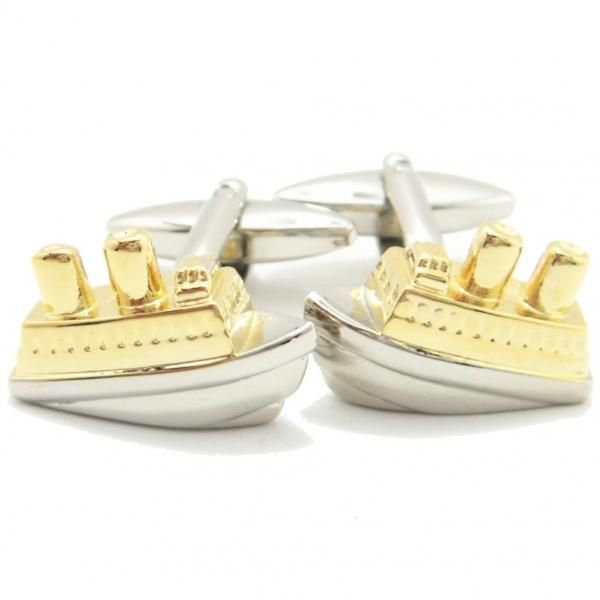 ロマンをのせた豪華客船カフス(カフリンクス/カフスボタン)