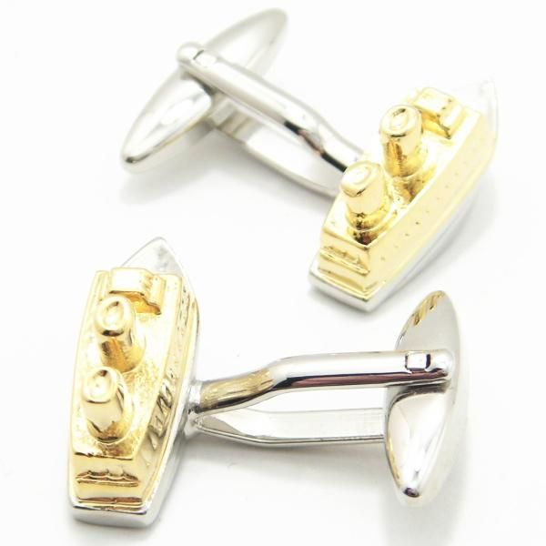 ロマンをのせた豪華客船カフス(カフリンクス/カフスボタン)