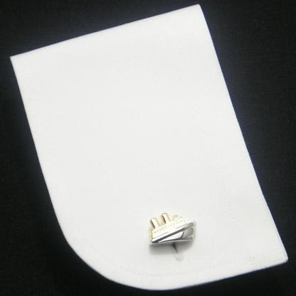 ロマンをのせた豪華客船カフス(カフリンクス/カフスボタン)